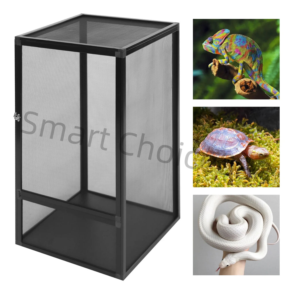 Glass Terrarium Screen Cage Enclosure