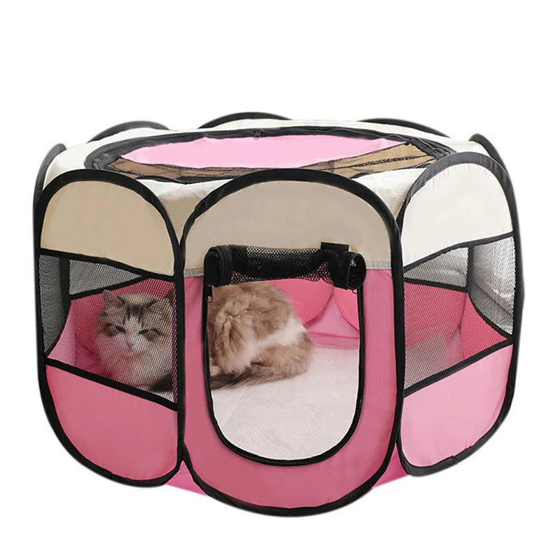 Foldable cats, dog kennels, cats, dogs, breathable fences, tents