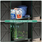 5575 Gallon Aquarium Stand with Charging Station and Cabinet