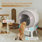 Self Cleaning Litter Box, Automatic Cat Litter Box for Multiple Cats, Auto Litter Box Robot with APP Control, Dual, Customized