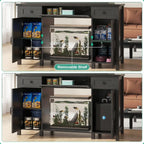 5575 Gallon Aquarium Stand with Charging Station and Cabinet
