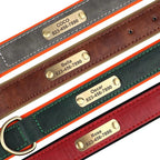 Personalized Dog Collar Custom Engraved PU Leather Dog Collars Free Engraving For Small Medium Large Dogs