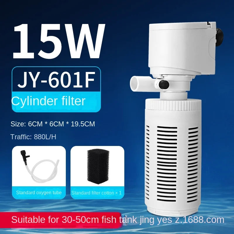 Fish tank Filter Pump Circulation system three in one , Farming, small oxygen pump, built-in small aquarium, silent