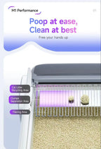 Automatic Self-cleaning Cat Litter Box Self-cleaning Cat Sandbox Scooping Open Semi-enclosed Cats Toilet with Free Air Purifier