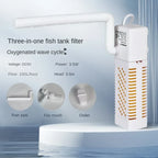 Submersible Aquarium Internal Filter with Built-in Circulating Pump Filters Silent USB Fish Tank Drop