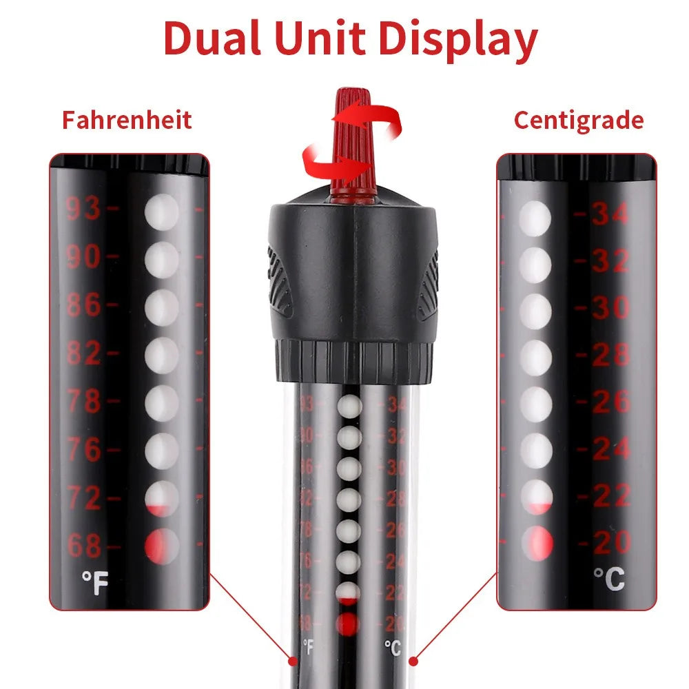 25/50/100/200/300W Fish Tank Heater Sensitive Thermostat Aquarium Fish Tank Heater Submersible