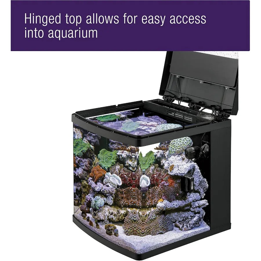 16 Gallon LED BioCube Aquarium Fish Tank Kit for Saltwater Marine + Live Plants