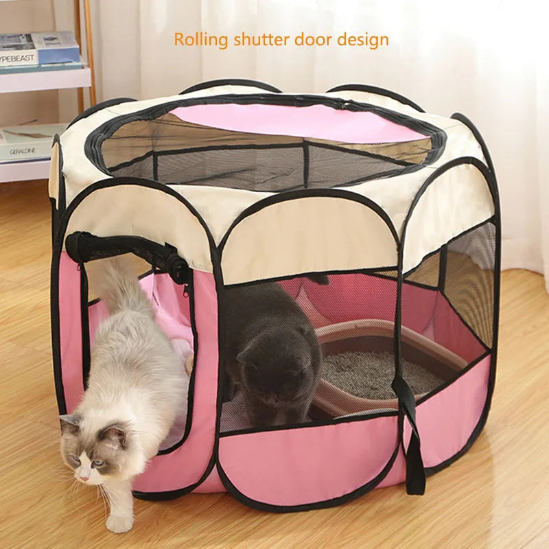 Foldable cats, dog kennels, cats, dogs, breathable fences, tents
