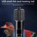 USB Mini Aquarium Heating Rod For Small Fish Tank 26°C Constant Temperature Submersible Thermostat Heater 10W