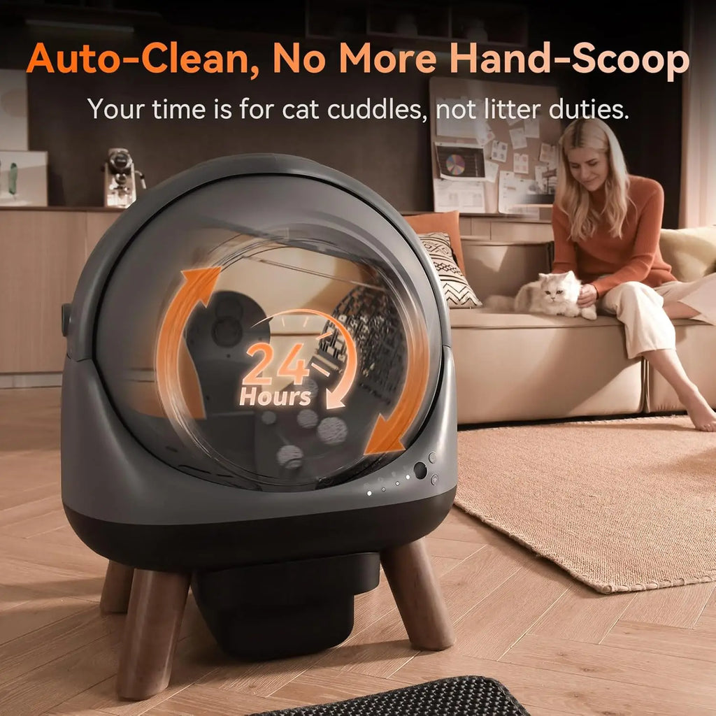 G1 Self Cleaning Litter Box for Multiple Cats Automatic Robot with Smart APP Control Customized Pet Care