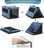 Adjustable Portable Dog Crate Collapsible Design for Medium/Large Dogs