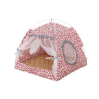 Pet Cat Tent Summer Cave Hut Cat Sleep House For Kitten Puppy Playpen Cage Basket Cat Nesk Kennel Small Dog House Bed