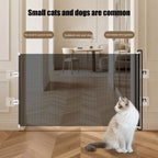 49 Inch Retractable Baby Gate Stair Gate No-Drill Mesh Safety Barrier