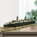 Aquarium Fish Tank Titanic Boat Ornament Shelter