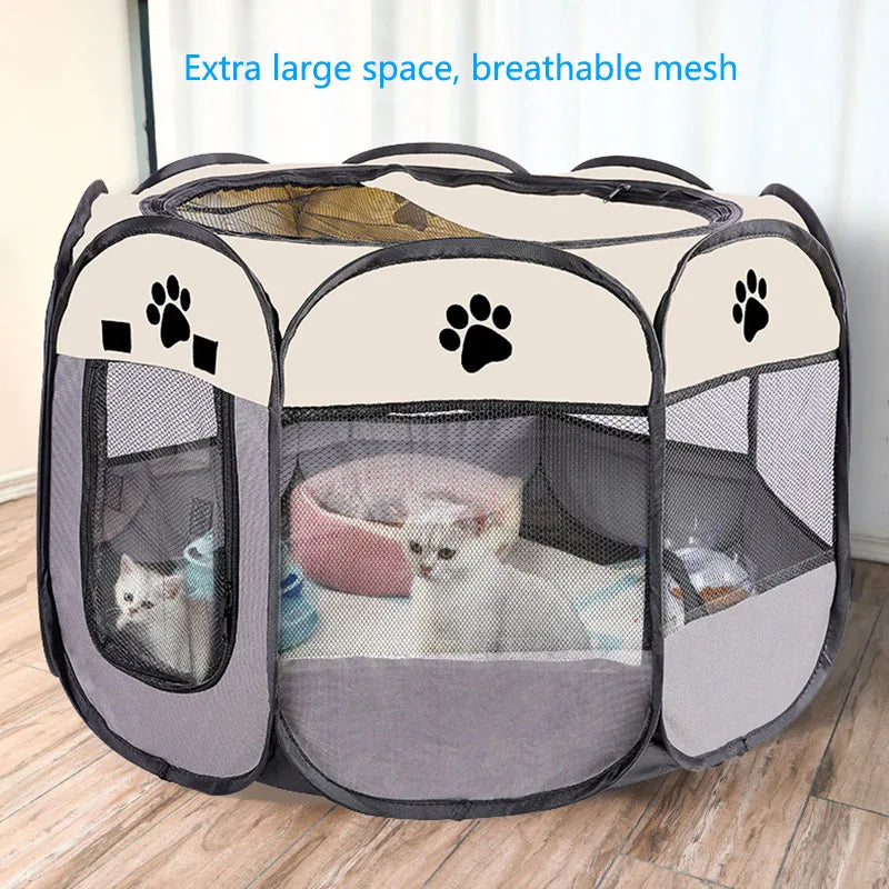 Foldable cats, dog kennels, cats, dogs, breathable fences, tents