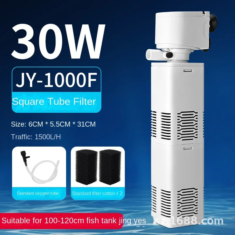 Fish tank Filter Pump Circulation system three in one , Farming, small oxygen pump, built-in small aquarium, silent