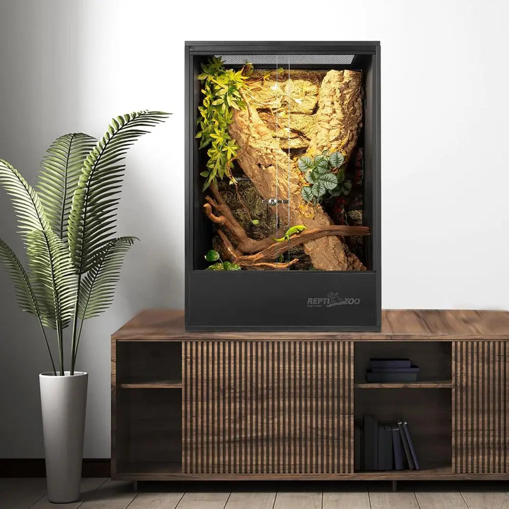 24x18x36 Inch 67 Gallon Reptile Enclosure Sliding Door Ventilation for lizards snakes