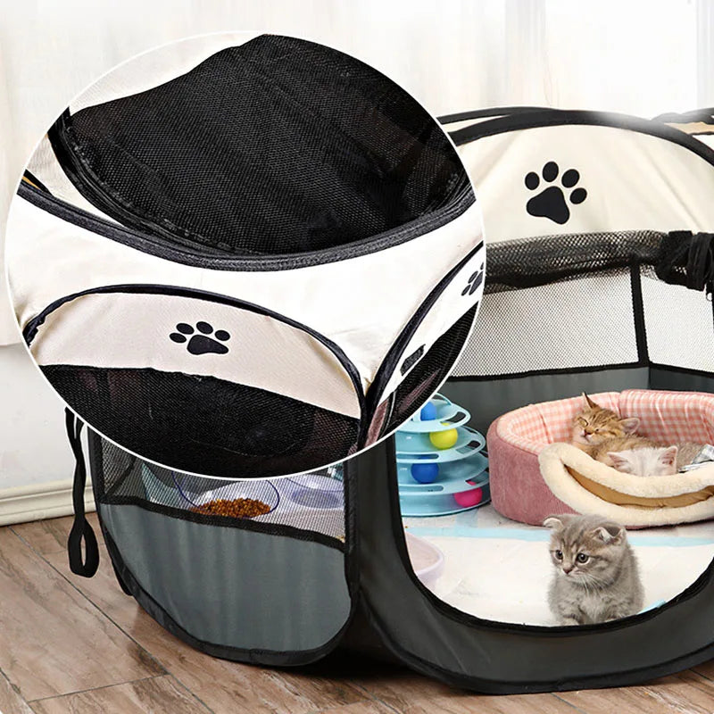 Foldable cats, dog kennels, cats, dogs, breathable fences, tents