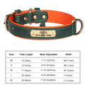 Personalized Dog Collar Custom Engraved PU Leather Dog Collars Free Engraving For Small Medium Large Dogs