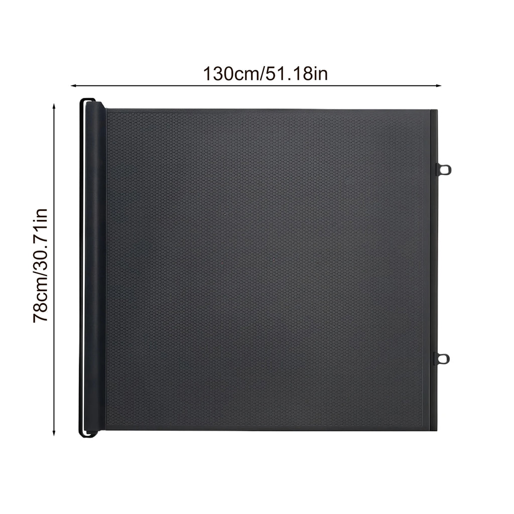 49 Inch Retractable Baby Gate Stair Gate No-Drill Mesh Safety Barrier