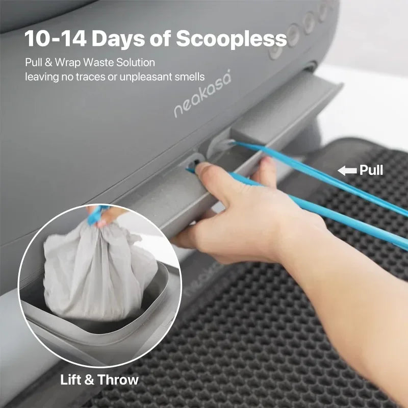 Large Low noise Odor Eliminator App Control Intelligent Electric Self Cleaning Smart Automatic Cat Litter Box