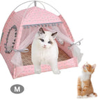 Pet Cat Tent Summer Cave Hut Cat Sleep House For Kitten Puppy Playpen Cage Basket Cat Nesk Kennel Small Dog House Bed