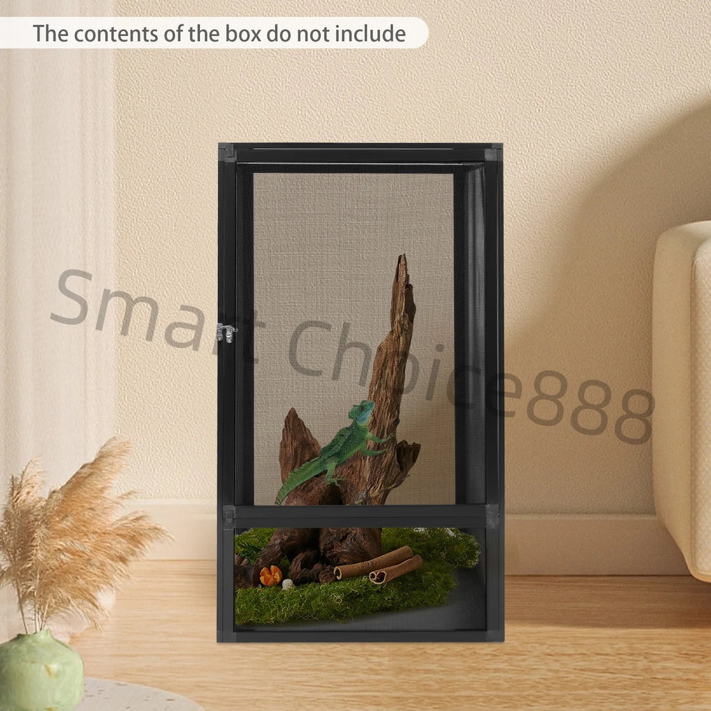 Glass Terrarium Screen Cage Enclosure
