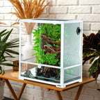 30 Gallon Glass Terrarium with Double Hinge Door for Bearded Dragons, Geckos, Lizards, and Snakes