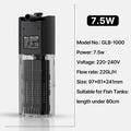 Aquarium Fish Tank Filter 4 in1 Water Purification Circulation Pump Small Built-in Submersible Pump Silent