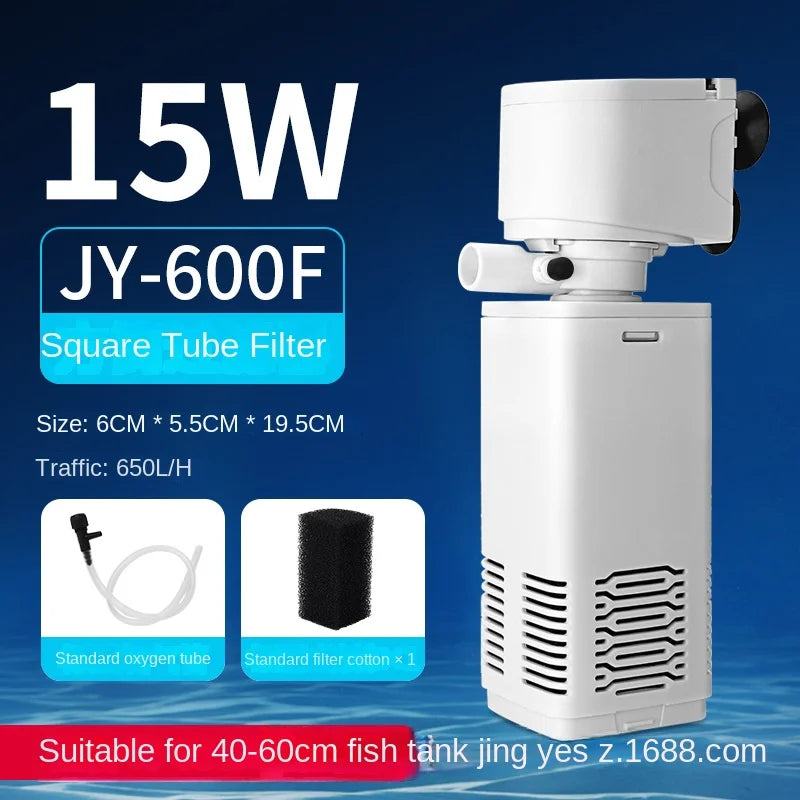 Fish tank Filter Pump Circulation system three in one , Farming, small oxygen pump, built-in small aquarium, silent