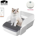 Automatic Self-cleaning Cat Litter Box Self-cleaning Cat Sandbox Scooping Open Semi-enclosed Cats Toilet with Free Air Purifier