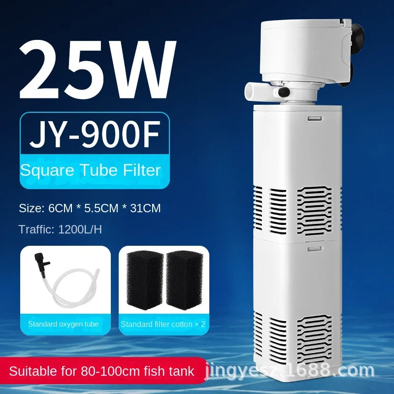 Fish tank Filter Pump Circulation system three in one , Farming, small oxygen pump, built-in small aquarium, silent