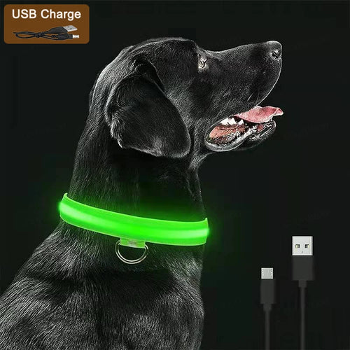 3 Modes Dog Luminous Charge Glow Collar Led Usb