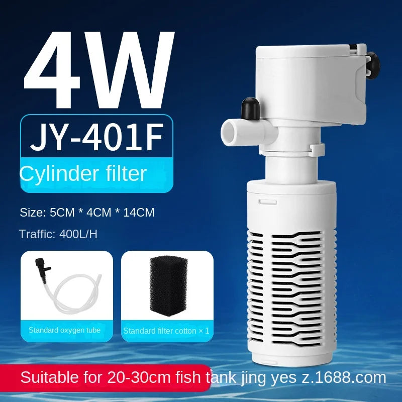Fish tank Filter Pump Circulation system three in one , Farming, small oxygen pump, built-in small aquarium, silent