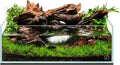 Clear Low Iron Glass Rimless Aquarium - 2 Gallon Shallow Tank with 45° Edges, Leveling Mat Included