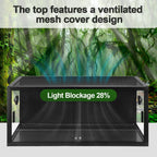 Reptile Terrarium with Sliding Door Mesh Top Gecko, Snake, Lizard