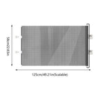 49 Inch Retractable Baby Gate Stair Gate No-Drill Mesh Safety Barrier