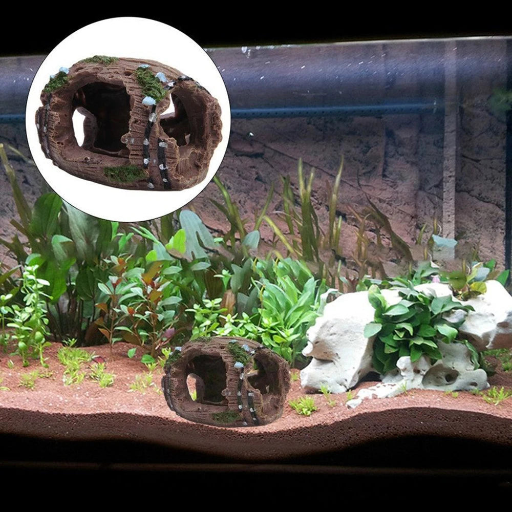 1PC Aquarium landscaping accessories fish tank escape house resin decoration Garden