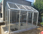 Outdoor Aluminum Aviary Versatile Bird Home Easy Assembly